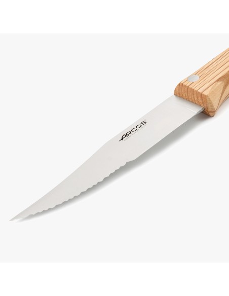 Cuchillo Arcos 374200 para churrasco de madera de encina de 125 mm
