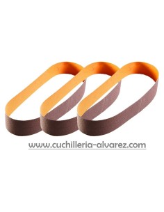 Worksharp pack de 3 cintas originales P120, con bandas para un buen proceso de vaciado de cuchillos