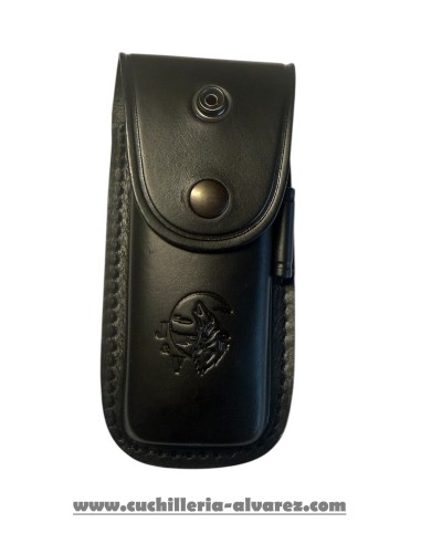 Navaja j&V SV1 micarta  azul f.piel