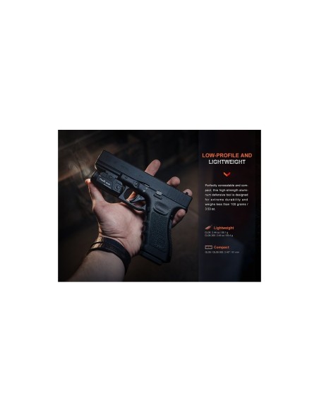 Linterna Fenix GL06 para pistolas de bolsillo