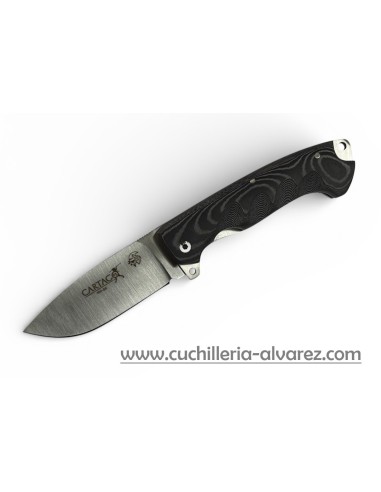 Navaja j&V CARTAGO micarta negra cordura 1219-MI-COR