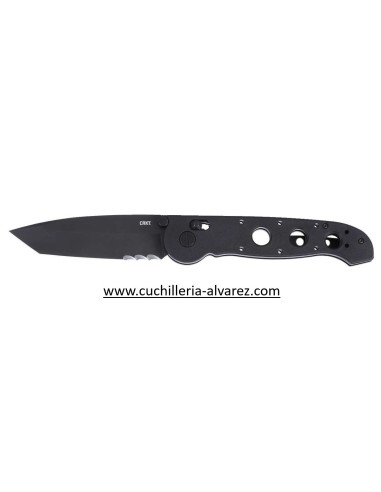 Navaja CRKT M16-X CROSSBAR LOCK BLACK M16-14XK VEFF SERRATIONS