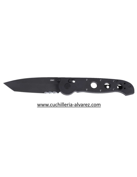 Navaja CRKT M16-X CROSSBAR LOCK BLACK M16-14XK VEFF SERRATIONS