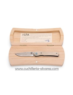 SALAMANDRA Martina  Blanca Damasco VG10  Limited Edition 317254 con hoja de acero damasco VG10