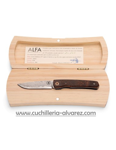 Navaja SALAMANDRA Martina Marron Damasco VG10  Limited Edition 317264