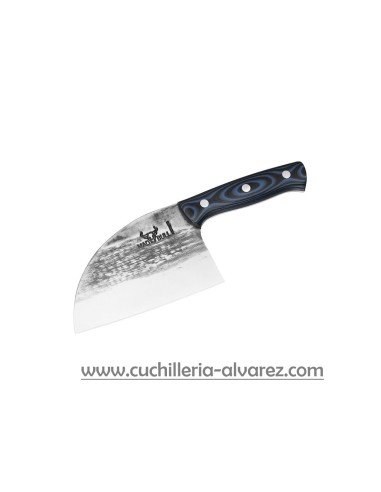 Cuchillo Samura MAD BULL SMALL CHOPPER MANNAIA G-10 BLACK&BLUE SMB-0041
