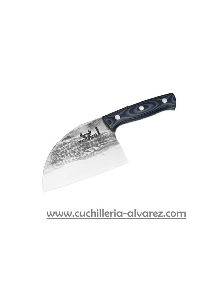 Cuchillo Samura MAD BULL SMALL CHOPPER MANNAIA G-10 BLACK&BLUE SMB-0041