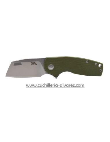 Navaja SOG STOUT FLK CLEAVER OD GREEN + STONEWASH 14-03-11-57