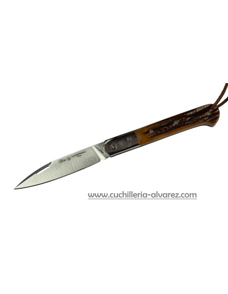 Navaja Nieto CABRITERA Hueso Tallado 209-H-AMBAR