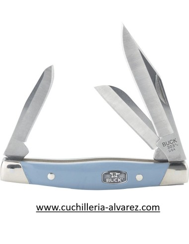 Navaja Buck CADET Blue Nickel Silver 420HC 303BLS