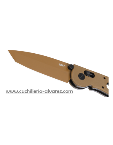 Navaja CRKT M16-X CROSSBAR LOCK DESERT TAN M16-02XD