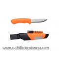 Cuchillo Mora BUSHCRAFT SURVIVAL naranja