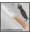 Cuchillo Nieto CHAMAN 140-AK en abedul rizado