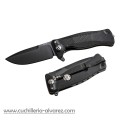 Navaja Lionsteel LSSR22 A BB Aluminio y hoja negra