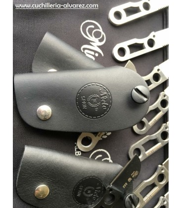 Cuchillo NIETO SOS negro con f. cuero