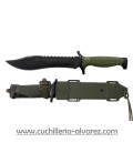 Cuchillo AITOR OSO NEGRO vaina verde 16010