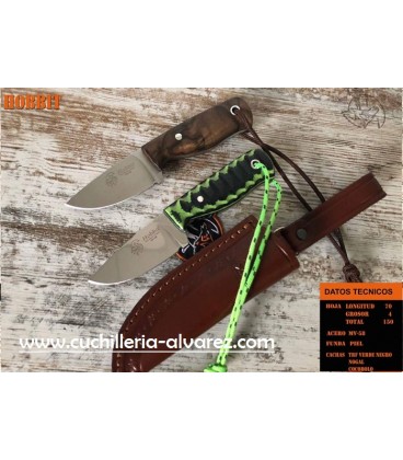 Cuchillo J&V HOBBIT nogal