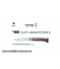 Opinel Nº 8 Slated Laminated Birch