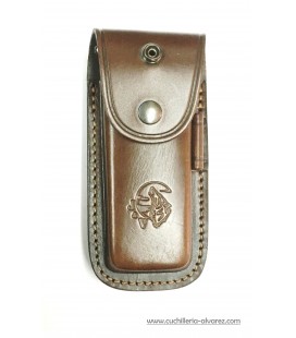 Funda navaja SV1 CUERO marron