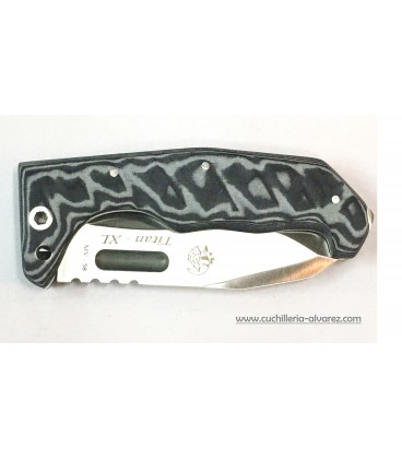 Navaja j&V titan xl micarta gris