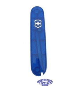 Cacha 91mm Victorinox frente azul trans.