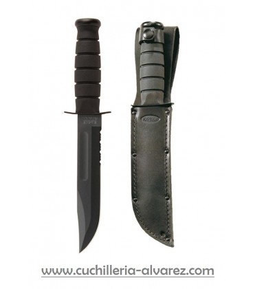 Kabar Black Fixed Blade KNF Serrated