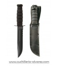 Kabar Black Fixed Blade KNF Serrated