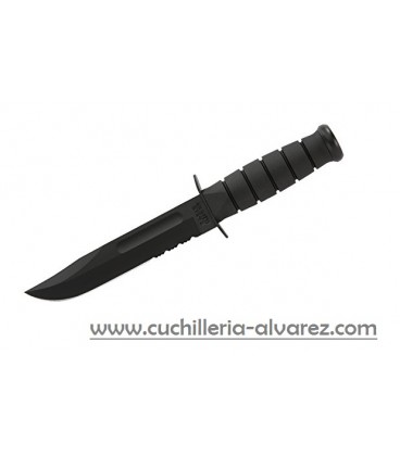 Kabar Black Fixed Blade KNF Serrated