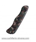 Cacha Victorinox 111mm frente camuflaje verde