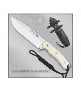 Cuchillo CHAMAN macro 141-WKB plus Micarta blanca