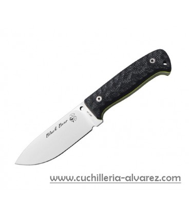 Cuchillo J&V BLACK BEAR micarta yute negra