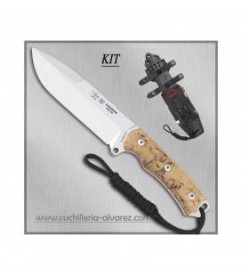Cuchillo CHAMAN macro 141-AK  abedul con kit