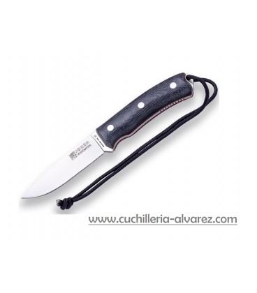 Cuchillo Joker BUSHCRAFTER negro con pedernal