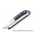 Cuchillo Joker BUSHCRAFTER negro con pedernal