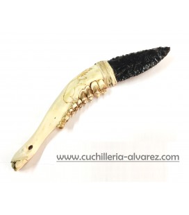 Cuchillo PREHISTORICO de OBSIDIANA