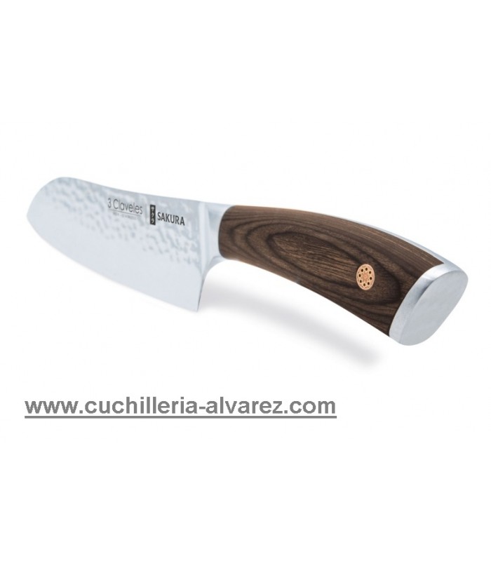 Cuchillo 3 CLAVELES SANTOKU SAKURA 01018 para verduras y alimentos