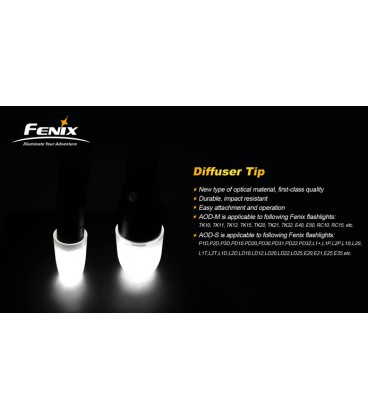 Difusor Fenix AOD-M de luz blanca.  