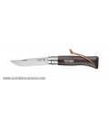 Opinel Nº8 INOX negra con cordon