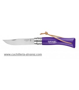 Opinel Nº7 INOX Violeta con cordon