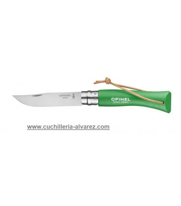 Opinel Nº7 INOX Verde con cordon