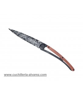Navaja DEEJO TATTOO 37g  Polinesia/Madera prensada coral