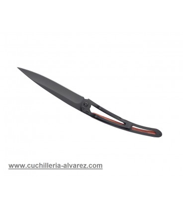 Navaja DEEJO TATTOO 37g  Polinesia/Madera prensada coral