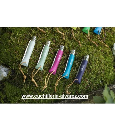 Opinel Nº6  INOX frambuesa con cordon