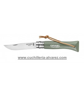 Opinel Nº6  INOX verde-salvia con cordon