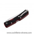 Navaja Manly PEAK black/red CPM-S90V 2 manos