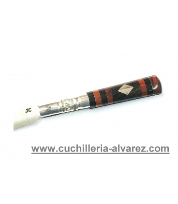 JC  taramundi cocobolo y granadillo con argolla y rombo en plata