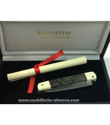 Machete Exposito marfil y madera de arce azul SV/502-BAZ